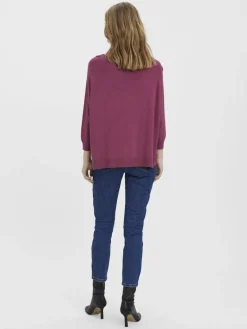 VMNELLIE GLORY 3/4 BOXY BLOUSE GA NOOS dry rose