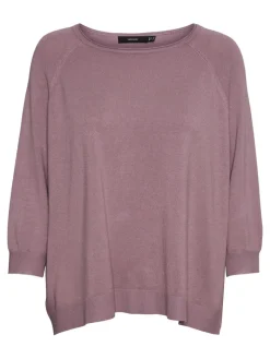 VMNELLIE GLORY 3/4 BOXY BLOUSE GA NOOS elderberry