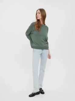 VMNELLIE GLORY 3/4 BOXY BLOUSE GA NOOS laurel wreath