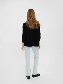 VMNELLIE GLORY 3/4 BOXY BLOUSE GA NOOS black