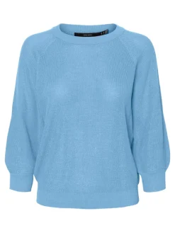 VMNEWLEX SUN 3/4 BLOUSE NOOS blue bell