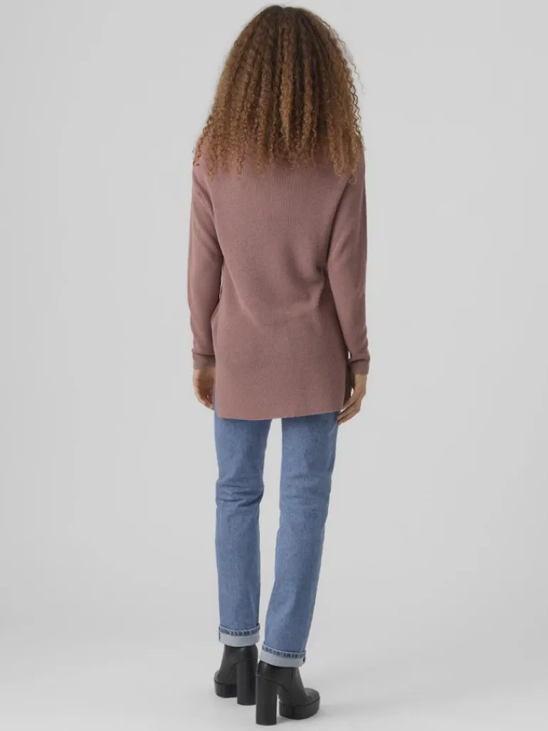 VMNEWLEXSUN LS LONG V-NECK PULLOVER nostalgia rose