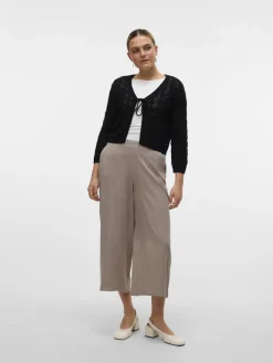 VMNEWVERENA 3/4 V-NECK CARDIGAN BOO black