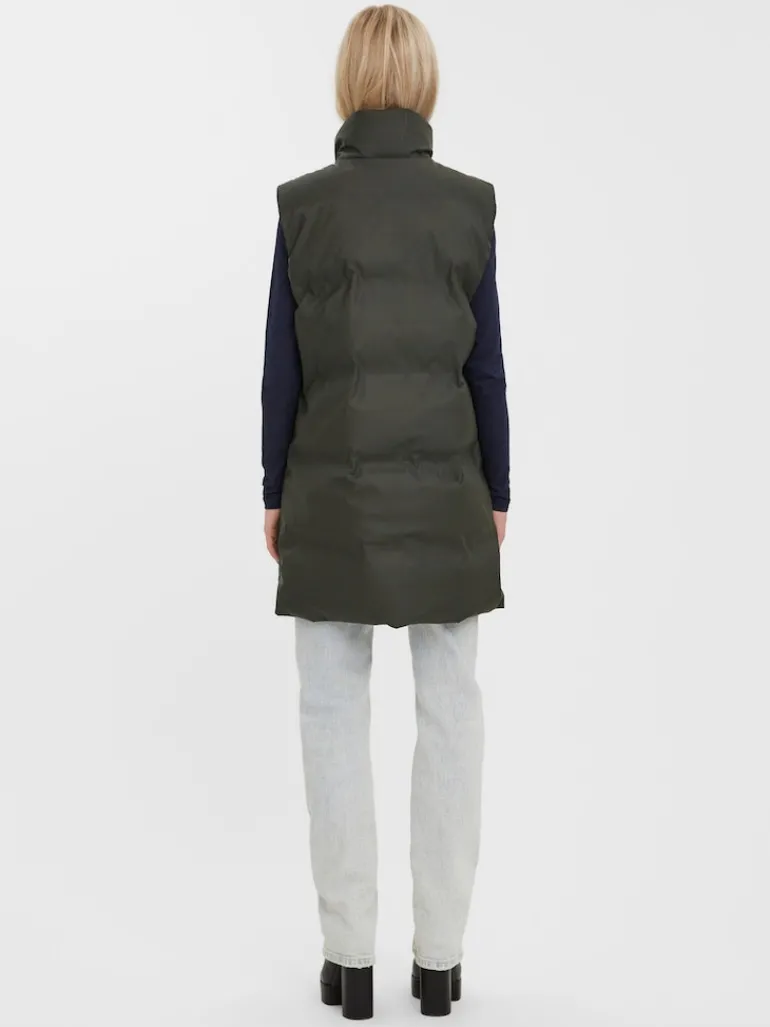 VMNOE COATED WAISTCOAT BOOS peat