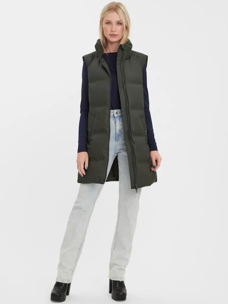 VMNOE COATED WAISTCOAT BOOS peat