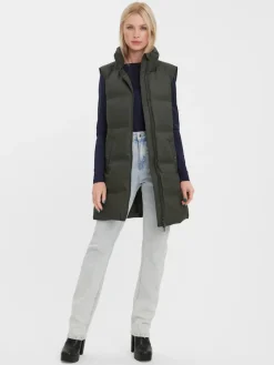 VMNOE COATED WAISTCOAT BOOS peat