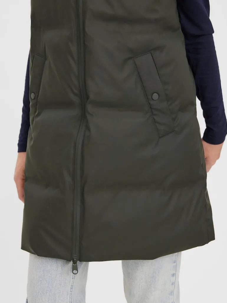 VMNOE COATED WAISTCOAT BOOS peat