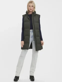VMNOE COATED WAISTCOAT BOOS peat