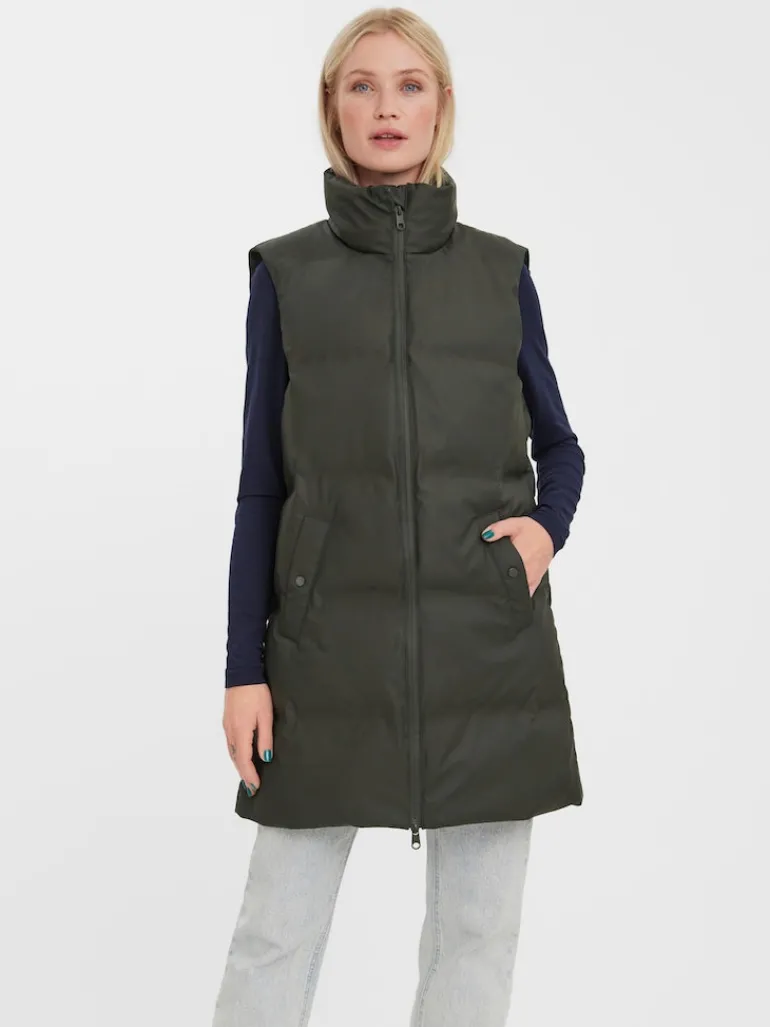 VMNOE COATED WAISTCOAT BOOS peat