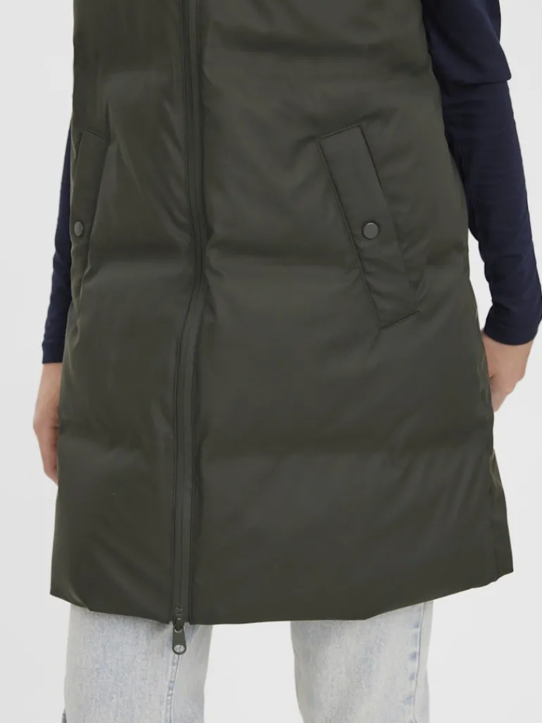 VMNOE COATED WAISTCOAT BOOS peat