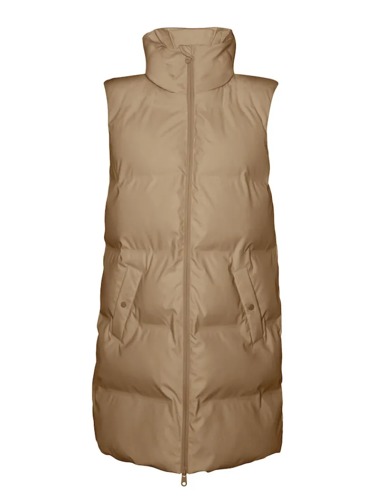 VMNOE COATED WAISTCOAT BOOS tigers eye