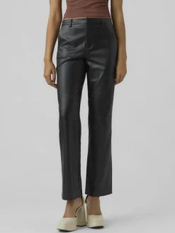 VMOLYMPIA ZAMIRA MW STRAIGHT PL PANT black