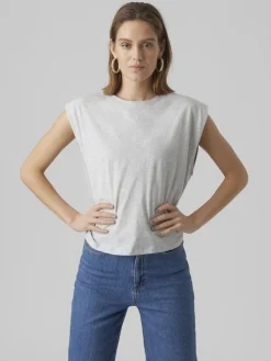 VMPANNA GLENN SL TOP JRS light grey melange
