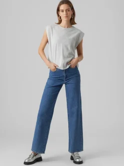 VMPANNA GLENN SL TOP JRS light grey melange