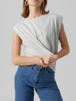 VMPANNA GLENN SL TOP JRS light grey melange