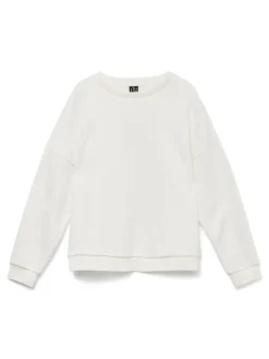 VMPERNILLE BEA LS SWEAT BOX JRS snow white