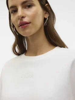 VMPERNILLE BEA LS SWEAT BOX JRS snow white