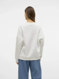 VMPERNILLE BEA LS SWEAT BOX JRS snow white