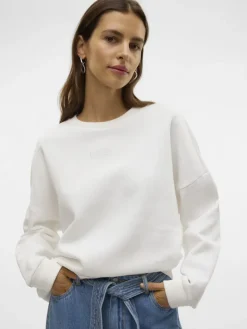 VMPERNILLE BEA LS SWEAT BOX JRS snow white