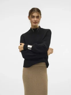 VMPIPPA LS HIGHNECK PULLOVER GA BOO black