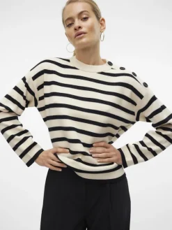 VMSABA LS O-NECK BUTTON PULLOVER GA NOOS birch1