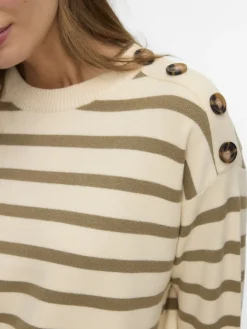 VMSABA LS O-NECK BUTTON PULLOVER GA NOOS birch2