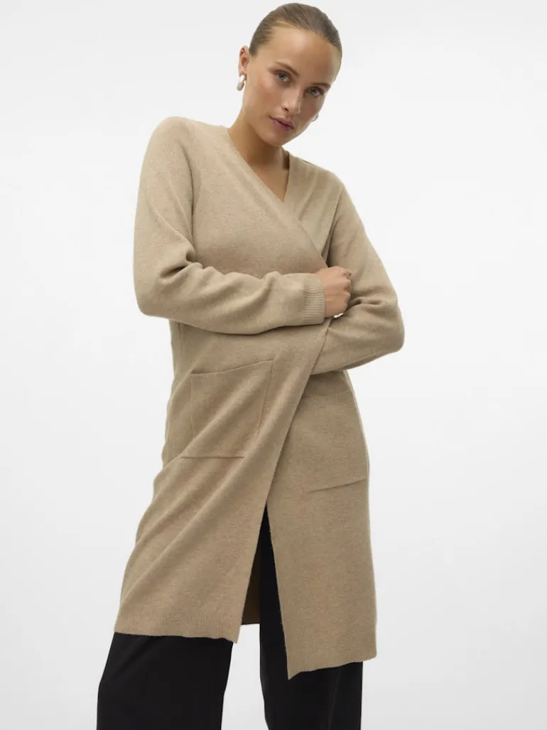 VMSABA LS POCKET COATIGAN GA NOOS silver mink