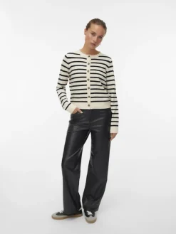VMSABA PLAIN LS O-NECK CARDIGAN NOOS LX birch