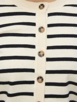 VMSABA PLAIN LS O-NECK CARDIGAN NOOS LX birch