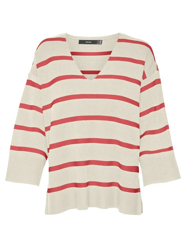 VMSABA 3/4 V-NCK STRIPE PULL GA NOOS hellgrau2