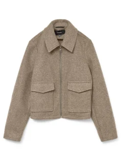 VMSAFIR SHORT JACKET GA NOOS silver mink