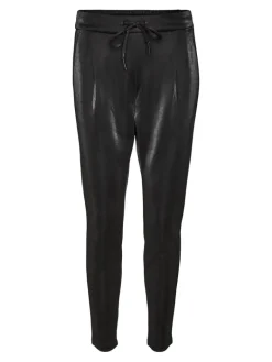 VMSIAEVA MR LOOSE SHINY STRING PANT black