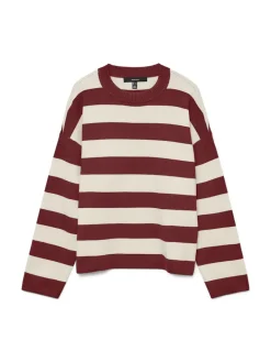 VMSILJE LS O-NECK BOXY PULLOVER NOOS syrah