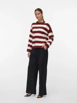 VMSILJE LS O-NECK BOXY PULLOVER NOOS syrah