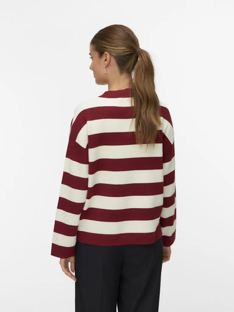 VMSILJE LS O-NECK BOXY PULLOVER NOOS syrah