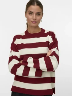 VMSILJE LS O-NECK BOXY PULLOVER NOOS syrah