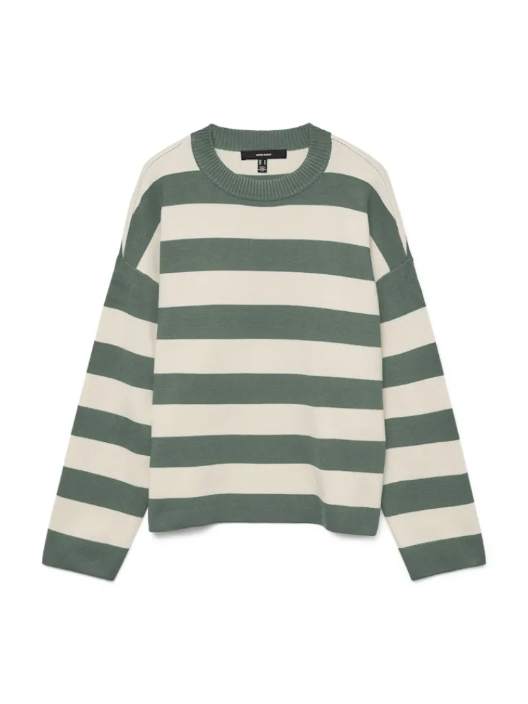 VMSILJE LS O-NECK BOXY PULLOVER NOOS laurel wreath