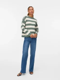 VMSILJE LS O-NECK BOXY PULLOVER NOOS laurel wreath