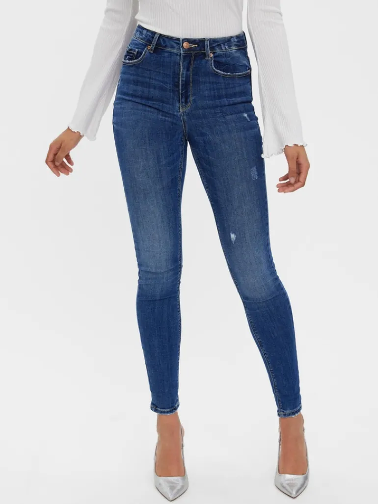 VMSOPHIA HR SKINNY DESTR J LI388 NOOS medium blue denim