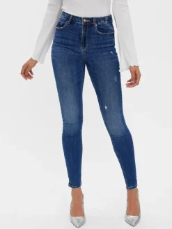 VMSOPHIA HR SKINNY DESTR J LI388 NOOS medium blue denim