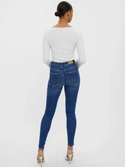 VMSOPHIA HR SKINNY DESTR J LI388 NOOS medium blue denim