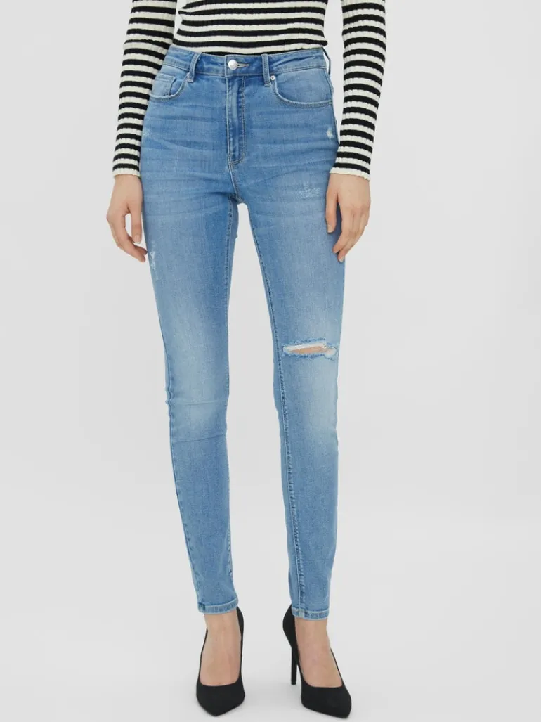 VMSOPHIA HR SKINNY DESTR J LI371 NOOS medium blue denim