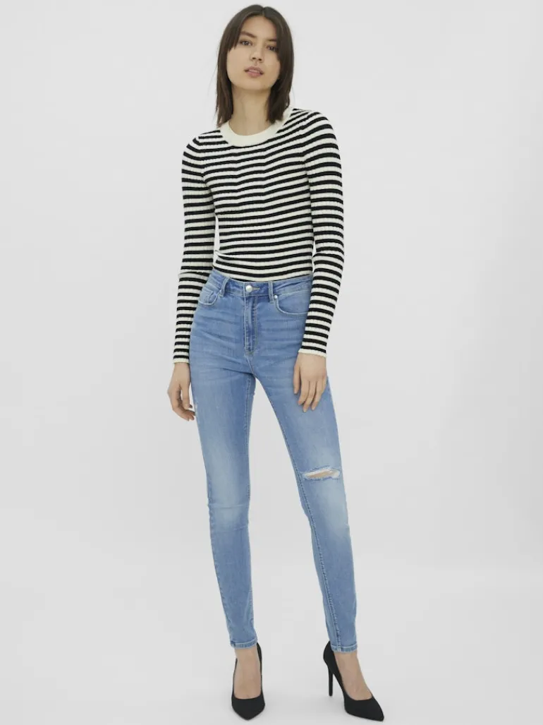 VMSOPHIA HR SKINNY DESTR J LI371 NOOS medium blue denim