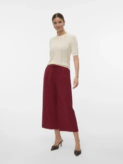 VMTANYA HW 7/8 WIDE PANTS BOO syrah