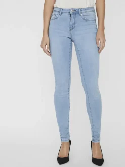 VMTANYA MR S PIPING JEANS VI352 GA NOOS light blue denim