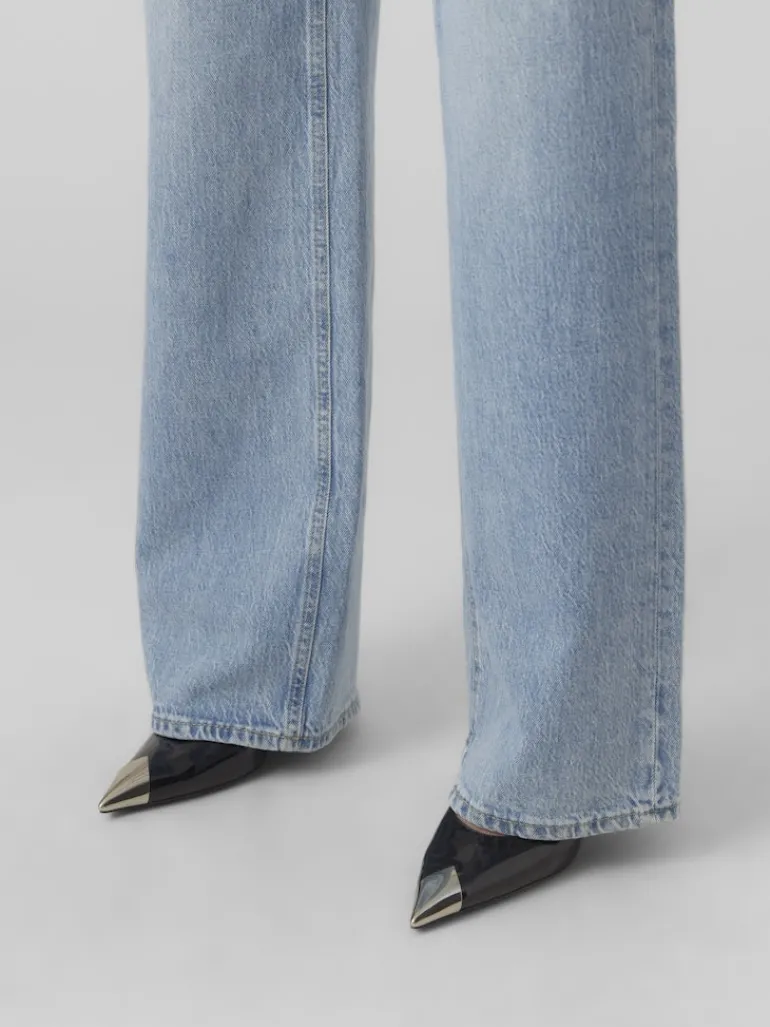 VMTESSA HR WIDE JEANS RA339 GA NOOS light blue denim