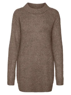 VMTHUNDER LS O-NECK LONG PULLOVER GA BF brown lentil