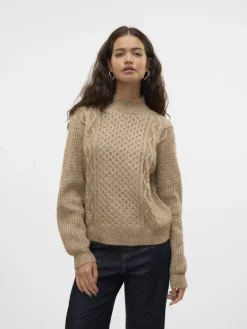 VMUNIVERSE LS HIGHNECK PULLOVER GA BF silver mink