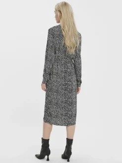 VMVICA LS SHIRT CALF DRESS GA NOOS black 1