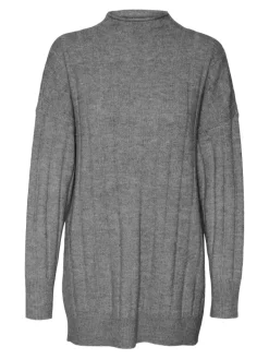 VMWILLA LS FUNNELNECK LONG PULL GA BOO medium grey melange